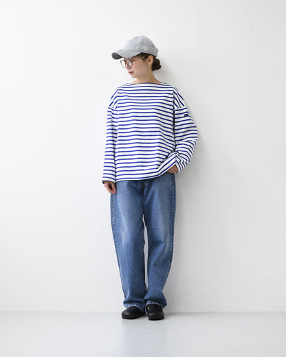 SAINT JAMES [20JC OUES LOOSE BORDER - NEIGE/GITANE] [20jclb-ne-git] ウエッソンルーズ ボーダー・白×コバルトブルー [2026SS]