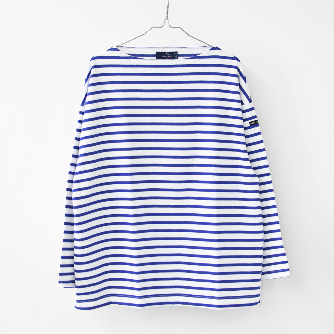 SAINT JAMES [20JC OUES LOOSE BORDER - NEIGE/GITANE] [20jclb-ne-git] ウエッソンルーズ ボーダー・白×コバルトブルー [2026SS]