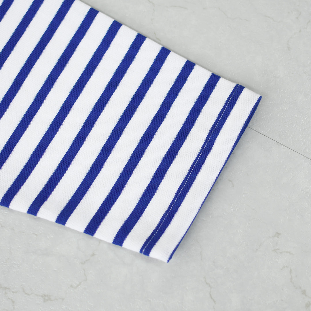 SAINT JAMES [20JC OUES LOOSE BORDER - NEIGE/GITANE] [20jclb-ne-git] ウエッソンルーズ ボーダー・白×コバルトブルー [2026SS]