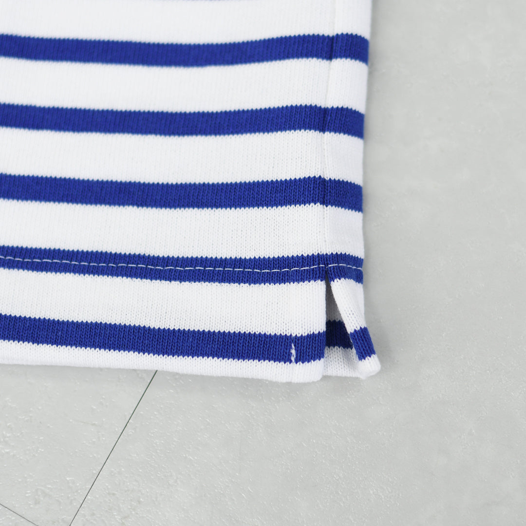 SAINT JAMES [20JC OUES LOOSE BORDER - NEIGE/GITANE] [20jclb-ne-git] ウエッソンルーズ ボーダー・白×コバルトブルー [2026SS]