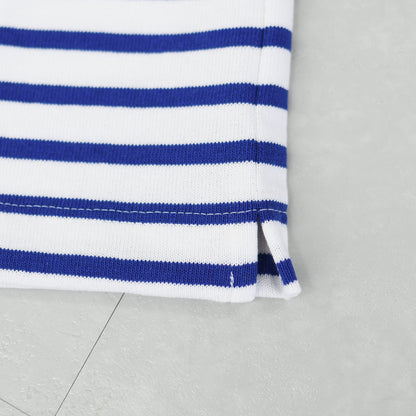 SAINT JAMES [20JC OUES LOOSE BORDER - NEIGE/GITANE] [20jclb-ne-git] ウエッソンルーズ ボーダー・白×コバルトブルー [2026SS]