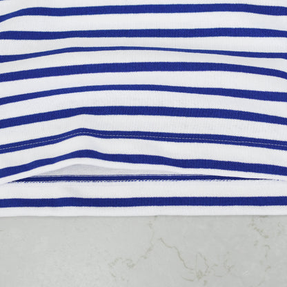 SAINT JAMES [20JC OUES LOOSE BORDER - NEIGE/GITANE] [20jclb-ne-git] ウエッソンルーズ ボーダー・白×コバルトブルー [2026SS]