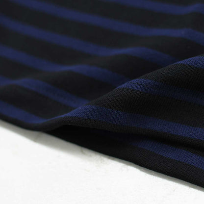 SAINT JAMES [セントジェームス 正規販売店] 20JC OUESS LOOSE BORDER - NOIR/NAVY [20jclb-noi-nv] ウェッソンルーズ ボーダー・黒・紺・カットソー・長袖・コットン・ボートネック・MEN'S / LADY'S [2026AW]