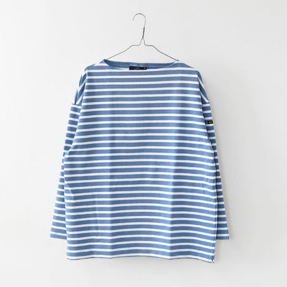 SAINT JAMES [20JC OUES LOOSE BORDER - NUAGE/NEIGE] [20jclb-nua-ne] セントジェームス 正規販売店・ウエッソンルーズ ボーダー・ニュアジュブルー/白 [2026SS]