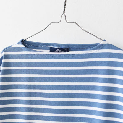 SAINT JAMES [20JC OUES LOOSE BORDER - NUAGE/NEIGE] [20jclb-nua-ne] セントジェームス 正規販売店・ウエッソンルーズ ボーダー・ニュアジュブルー/白 [2026SS]