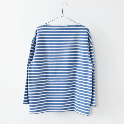 SAINT JAMES [20JC OUES LOOSE BORDER - NUAGE/NEIGE] [20jclb-nua-ne] セントジェームス 正規販売店・ウエッソンルーズ ボーダー・ニュアジュブルー/白 [2026SS]
