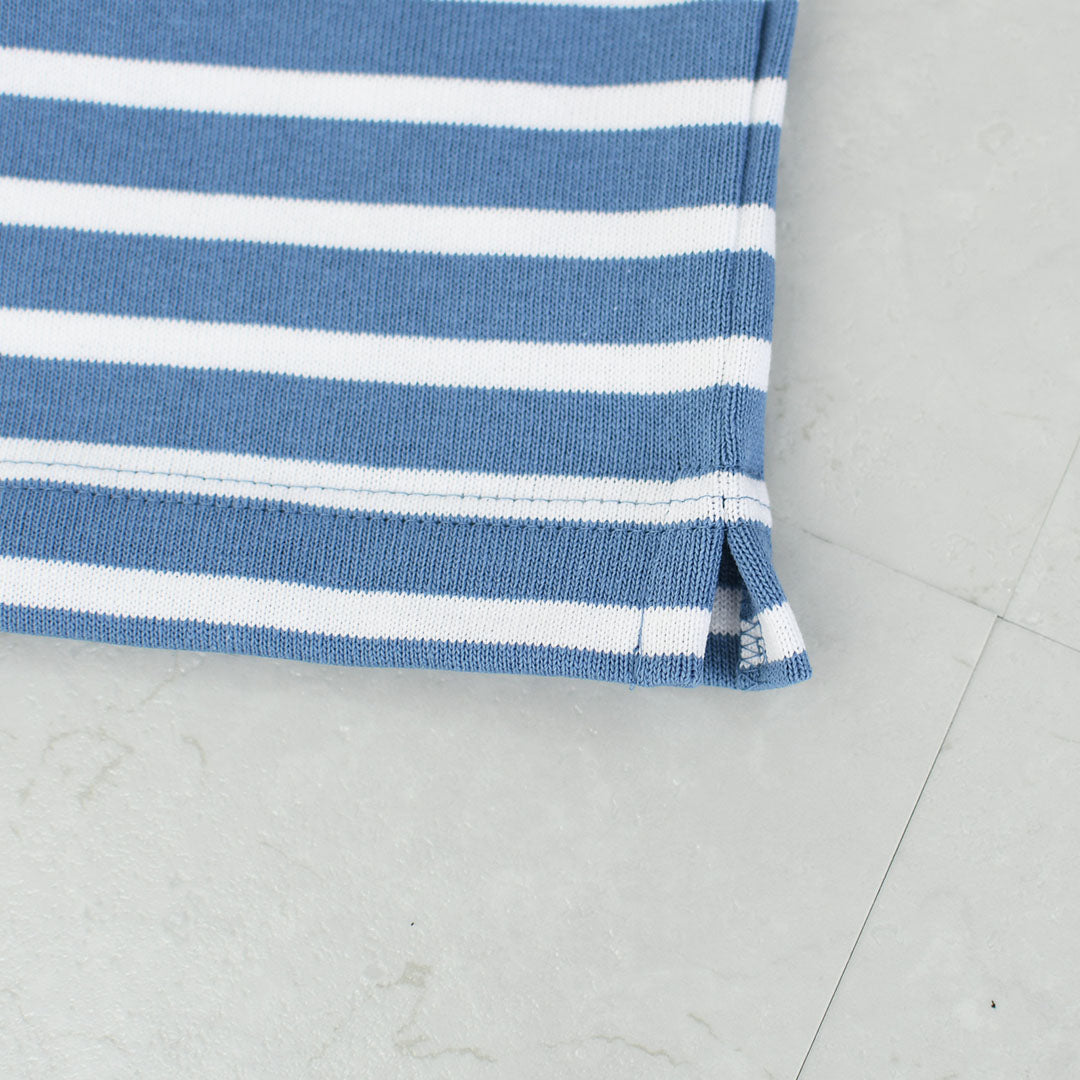 SAINT JAMES [20JC OUES LOOSE BORDER - NUAGE/NEIGE] [20jclb-nua-ne] セントジェームス 正規販売店・ウエッソンルーズ ボーダー・ニュアジュブルー/白 [2026SS]