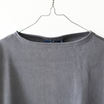 SAINT JAMES [セントジェームス 正規販売店] 20JC OUES LOOSE SOLID - DARKGREY [20jcls-dgrey] ウェッソンルーズ ソリッド・無地・ダークグレー・カットソー・長袖・コットン・ボートネック・MEN'S / LADY'S [2026AW]