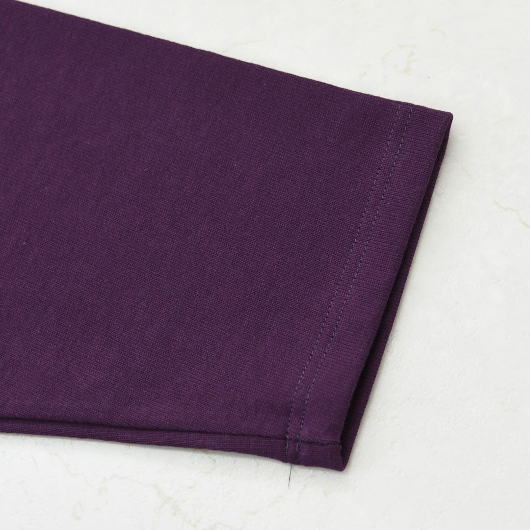 SAINT JAMES [セントジェームス 正規販売店] 20JC OUES LOOSE SOLID - DARKPURPLE [20jcls-dppl] ウェッソンルーズ ソリッド・無地・ダークパープル・カットソー・長袖・コットン・ボートネック・MEN'S / LADY'S [2026AW]