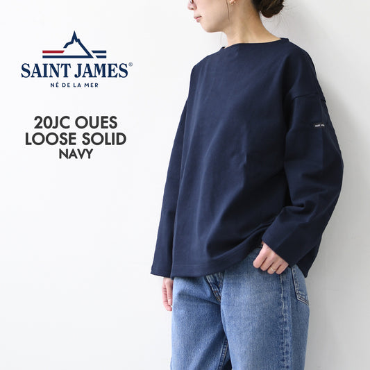 SAINT JAMES [20JC OUES LOOSE SOLID - NAVY] [20jcls-navy] ウエッソンルーズ ・ネイビー [2026SS]