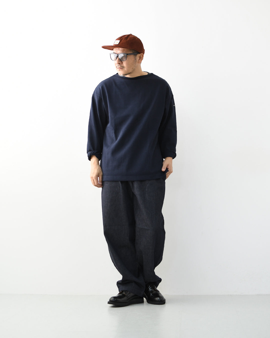 SAINT JAMES [20JC OUES LOOSE SOLID - NAVY]