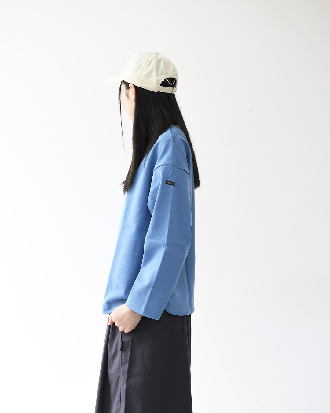 SAINT JAMES [20JC OUES LOOSE SOLID - NUAGE] [20jcls-nuage] セントジェームス 正規販売店・ウエッソンルーズ ・ニュアジュブルー [2026SS]