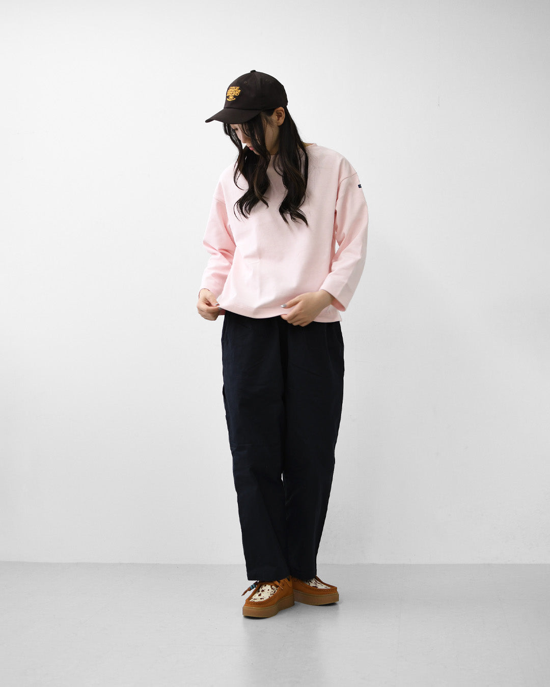 SAINT JAMES [セントジェームス 正規販売店] 20JC OUES LOOSE SOLID - ROSEBAL [20jcls-roseba] ウェッソンルーズ ソリッド・無地・ローズピンク・LADY'S [2026AW]