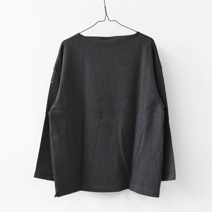 SAINT JAMES [セントジェームス 正規販売店] 20JC OUES LOOSE SOLID - T.CHACOL GREY [20jcls-tcgry] ウェッソンルーズ ソリッド・チャコールグレー・無地・カットソー・長袖・コットン・ボートネック・MEN'S / LADY'S [2026AW]