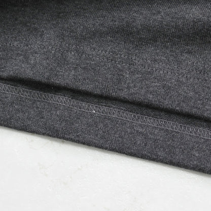 SAINT JAMES [セントジェームス 正規販売店] 20JC OUES LOOSE SOLID - T.CHACOL GREY [20jcls-tcgry] ウェッソンルーズ ソリッド・チャコールグレー・無地・カットソー・長袖・コットン・ボートネック・MEN'S / LADY'S [2026AW]
