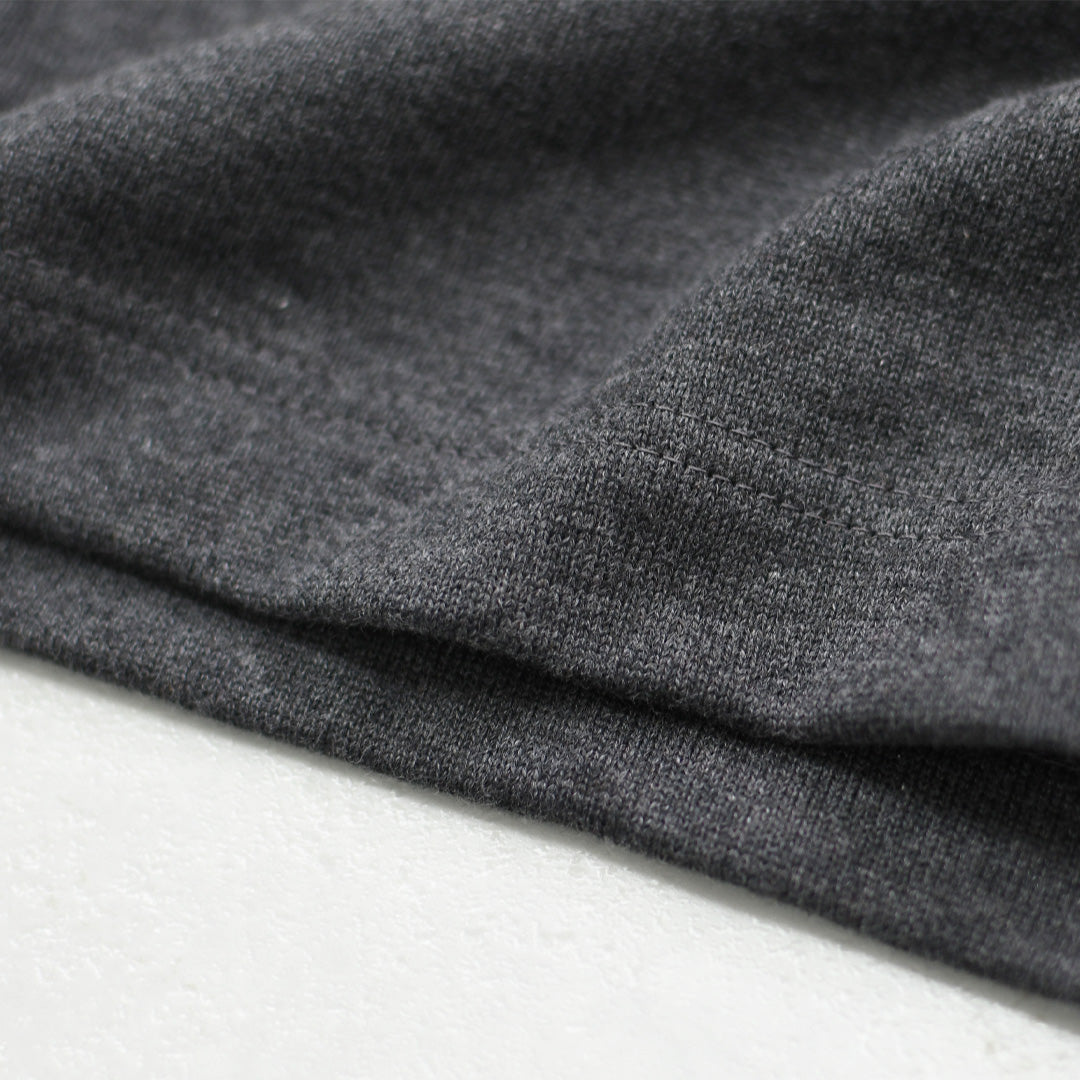 SAINT JAMES [セントジェームス 正規販売店] 20JC OUES LOOSE SOLID - T.CHACOL GREY [20jcls-tcgry] ウェッソンルーズ ソリッド・チャコールグレー・無地・カットソー・長袖・コットン・ボートネック・MEN'S / LADY'S [2026AW]