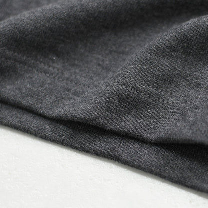 SAINT JAMES [セントジェームス 正規販売店] 20JC OUES LOOSE SOLID - T.CHACOL GREY [20jcls-tcgry] ウェッソンルーズ ソリッド・チャコールグレー・無地・カットソー・長袖・コットン・ボートネック・MEN'S / LADY'S [2026AW]