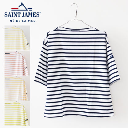 SAINT JAMES [セントジェームス 正規販売店] PRIAC TEE LOOSE BORDER [bo-20jc8733] ピリアックルーズT ボーダー[2024SS]