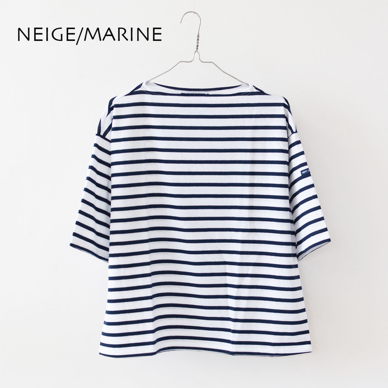 SAINT JAMES [PRIAC TEE LOOSE BORDER] [20jc8733-bo] セントジェームス 正規販売店・ピリアックルーズT [2025SS]