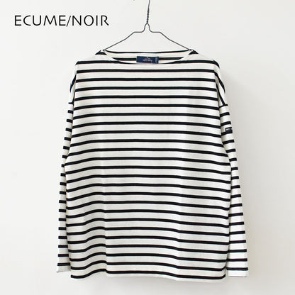 SAINT JAMES [セントジェームス 正規販売店] MORLAIX LOOSE II L/S SOLID [bo-24jcmorl] モーレドロップショルダー 24JC MORL.LOOSE [2025SS]