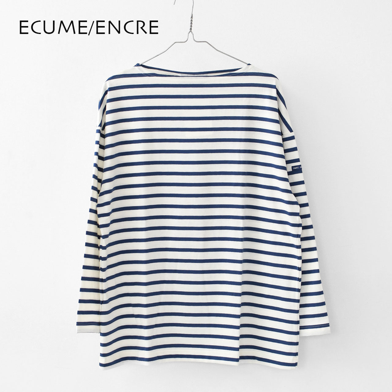 SAINT JAMES [セントジェームス 正規販売店] MORLAIX LOOSE II L/S SOLID [bo-24jcmorl] モーレドロップショルダー 24JC MORL.LOOSE [2025SS]