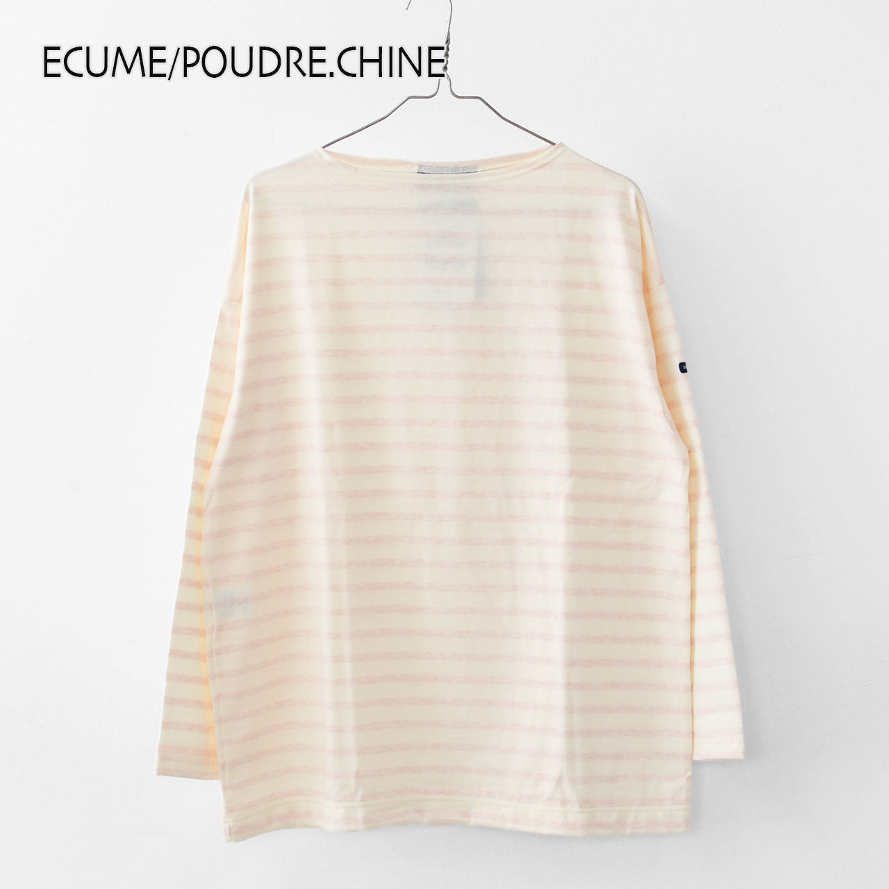 SAINT JAMES [セントジェームス 正規販売店] MORLAIX LOOSE II L/S SOLID [bo-24jcmorl] モーレドロップショルダー 24JC MORL.LOOSE [2025SS]