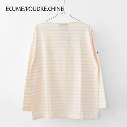 SAINT JAMES [セントジェームス 正規販売店] MORLAIX LOOSE II L/S SOLID [bo-24jcmorl] モーレドロップショルダー 24JC MORL.LOOSE [2025SS]