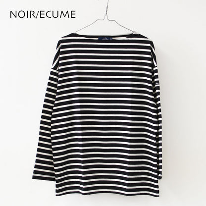 SAINT JAMES [セントジェームス 正規販売店] MORLAIX LOOSE II L/S SOLID [bo-24jcmorl] モーレドロップショルダー 24JC MORL.LOOSE [2025SS]