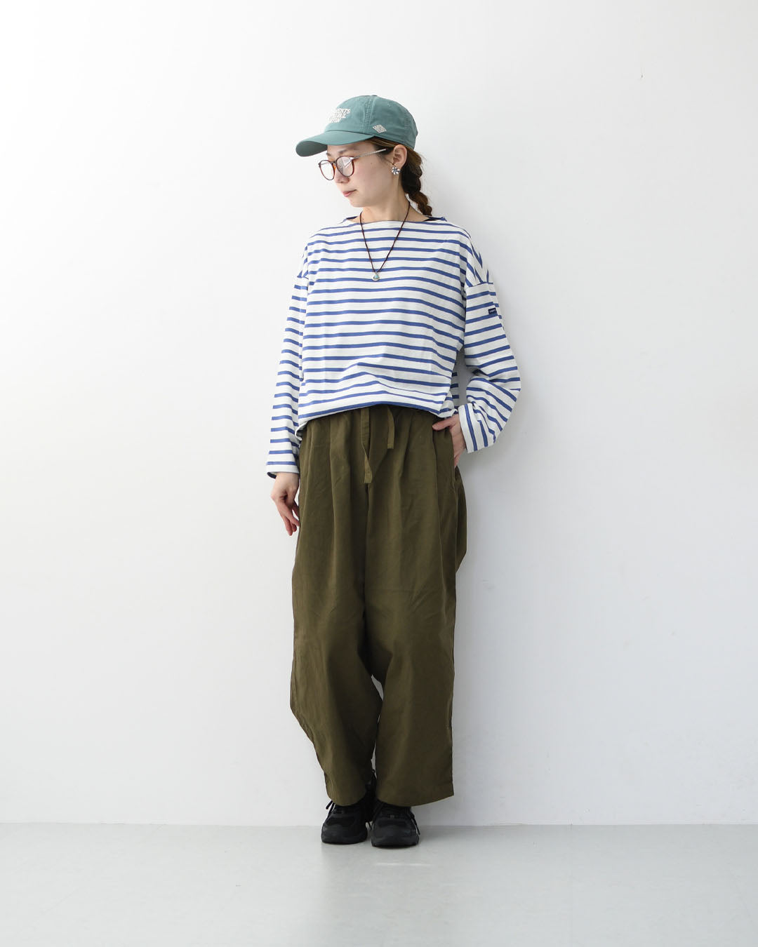 SAINT JAMES [セントジェームス 正規販売店] MORLAIX LOOSE L/S BODER [bo-24jcmorl] モーレルーズドロップショルダー 24JC MORL.LOOSE [2026SS]