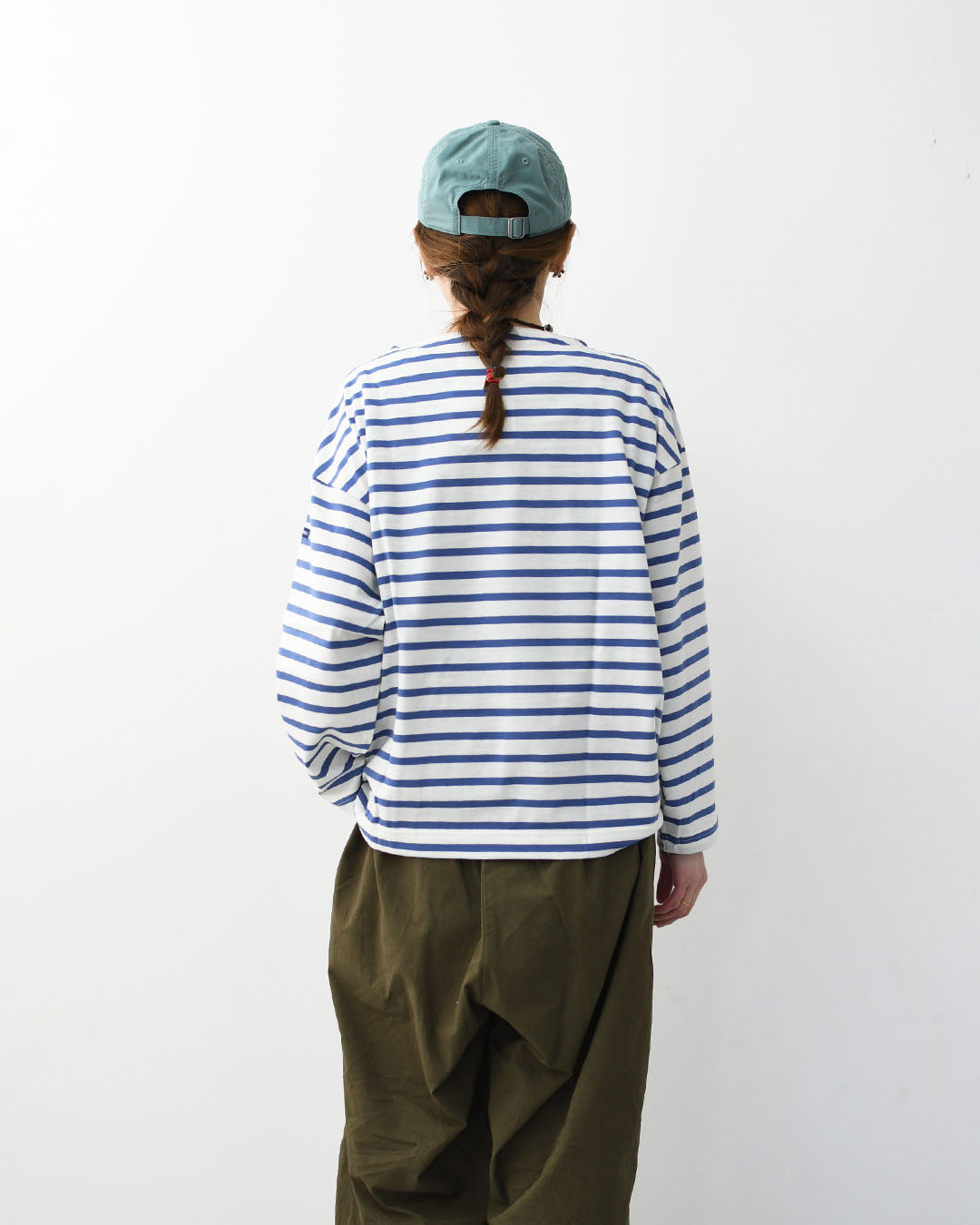 SAINT JAMES [セントジェームス 正規販売店] MORLAIX LOOSE L/S BODER [bo-24jcmorl] モーレルーズドロップショルダー 24JC MORL.LOOSE [2026SS]