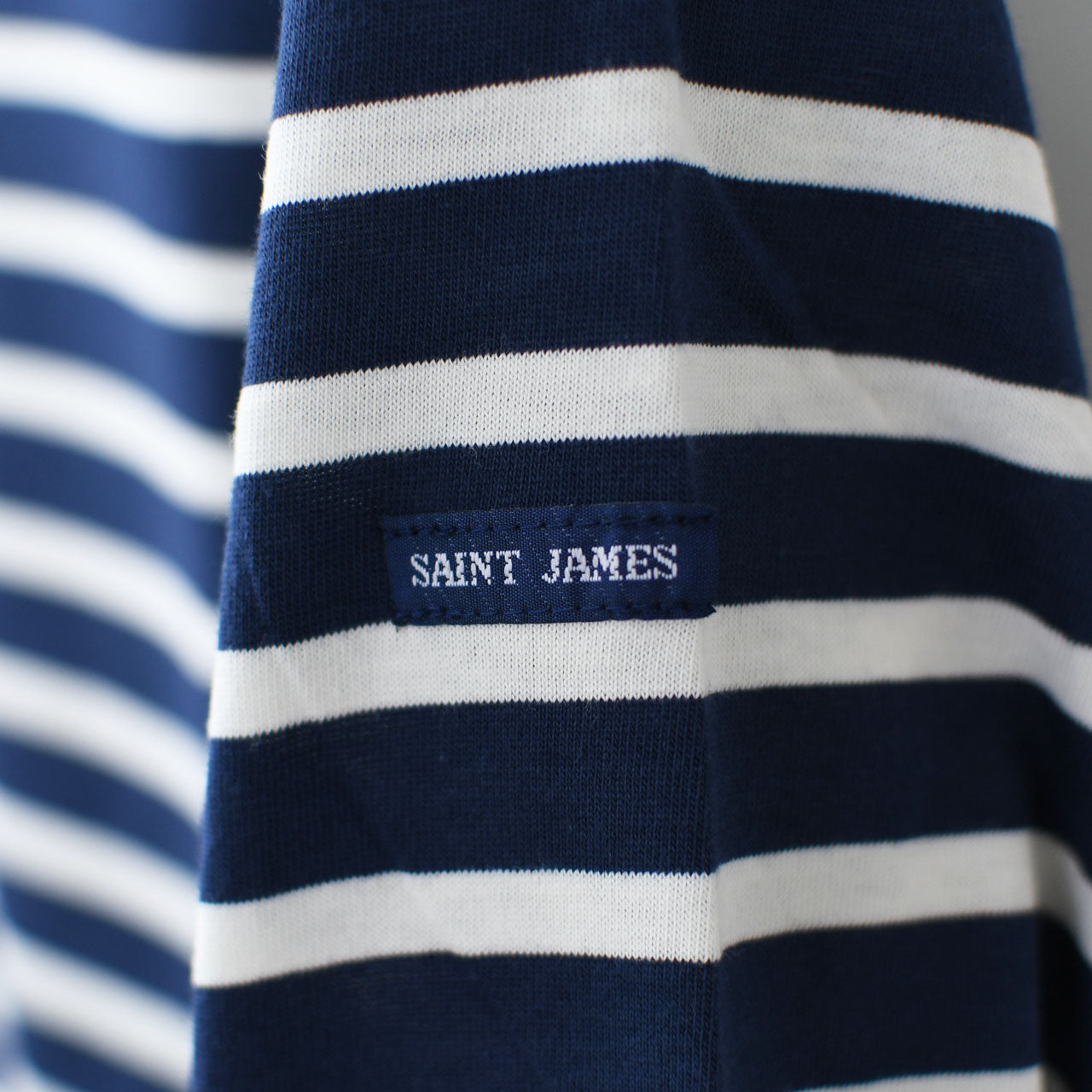 SAINT JAMES [セントジェームス 正規販売店] MORLAIX LOOSE II L/S SOLID [bo-24jcmorl] モーレドロップショルダー 24JC MORL.LOOSE [2025SS]