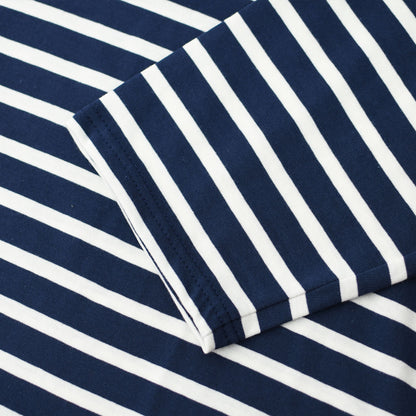 SAINT JAMES [セントジェームス 正規販売店] MORLAIX LOOSE II L/S SOLID [bo-24jcmorl] モーレドロップショルダー 24JC MORL.LOOSE [2025SS]