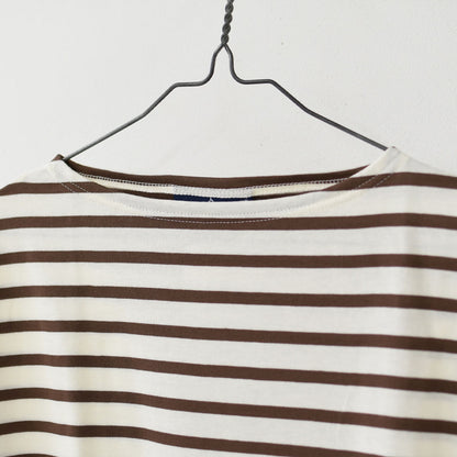 SAINT JAMES [セントジェームス 正規販売店] MORLAIX LOOSE L/S BODER [bo-24jcmorl] モーレルーズドロップショルダー 24JC MORL.LOOSE [2026SS]