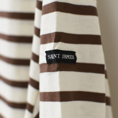 SAINT JAMES [セントジェームス 正規販売店] MORLAIX LOOSE L/S BODER [bo-24jcmorl] モーレルーズドロップショルダー 24JC MORL.LOOSE [2026SS]