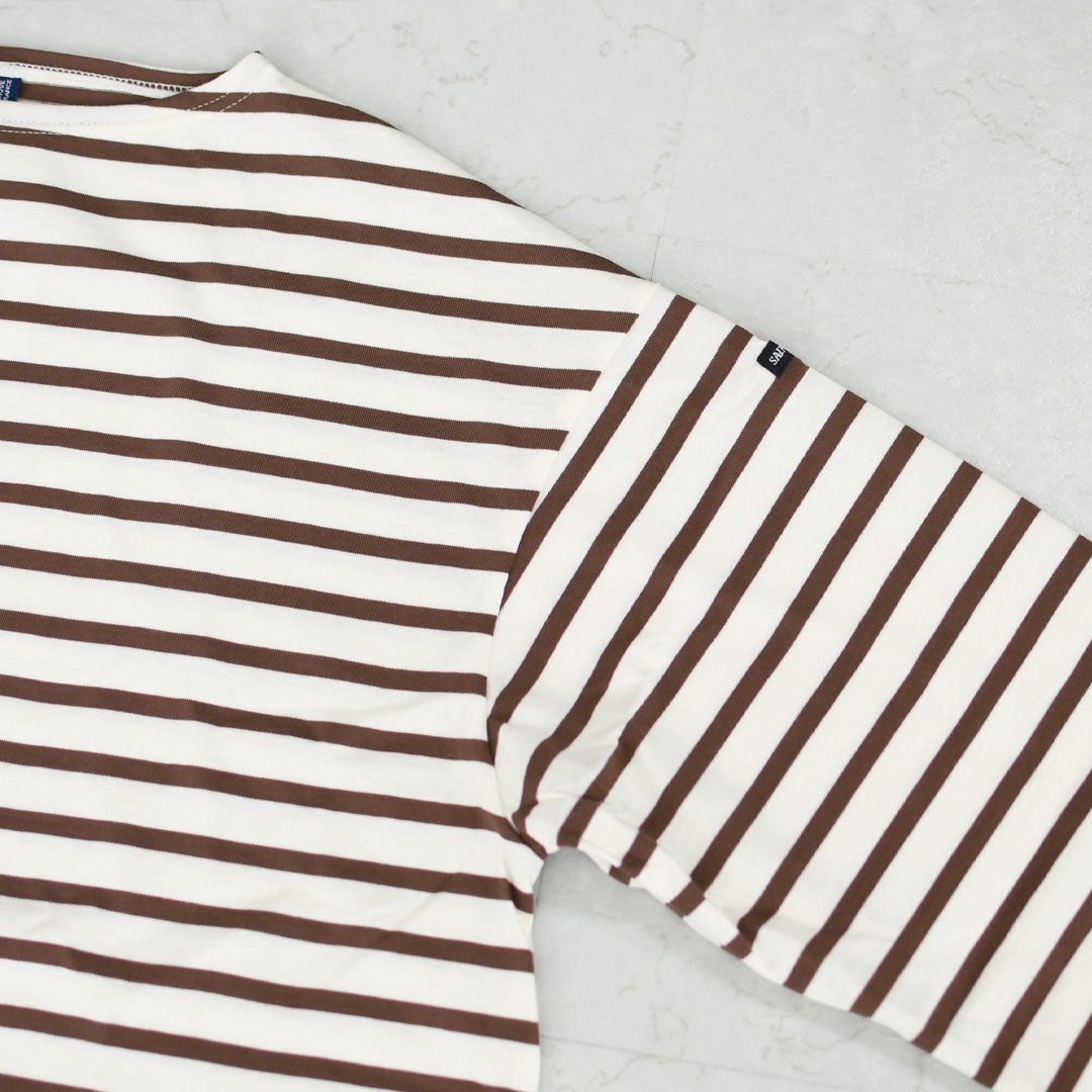 SAINT JAMES [セントジェームス 正規販売店] MORLAIX LOOSE L/S BODER [bo-24jcmorl] モーレルーズドロップショルダー 24JC MORL.LOOSE [2026SS]
