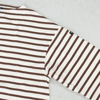 SAINT JAMES [セントジェームス 正規販売店] MORLAIX LOOSE L/S BODER [bo-24jcmorl] モーレルーズドロップショルダー 24JC MORL.LOOSE [2026SS]