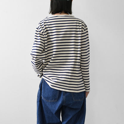 SAINT JAMES [OUESSANT BORDER - ECRU×MARINE]  [bo-ec-mari] ウエッソン ボーダー・生成×紺 [2026SS]