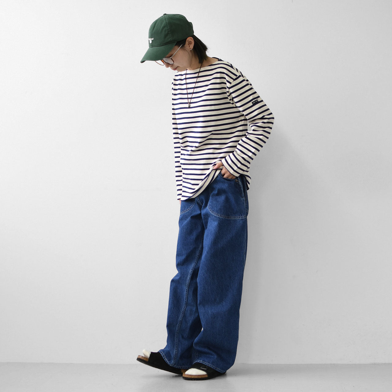 SAINT JAMES [OUESSANT BORDER - ECRU×MARINE]  [bo-ec-mari] ウエッソン ボーダー・生成×紺 [2026SS]