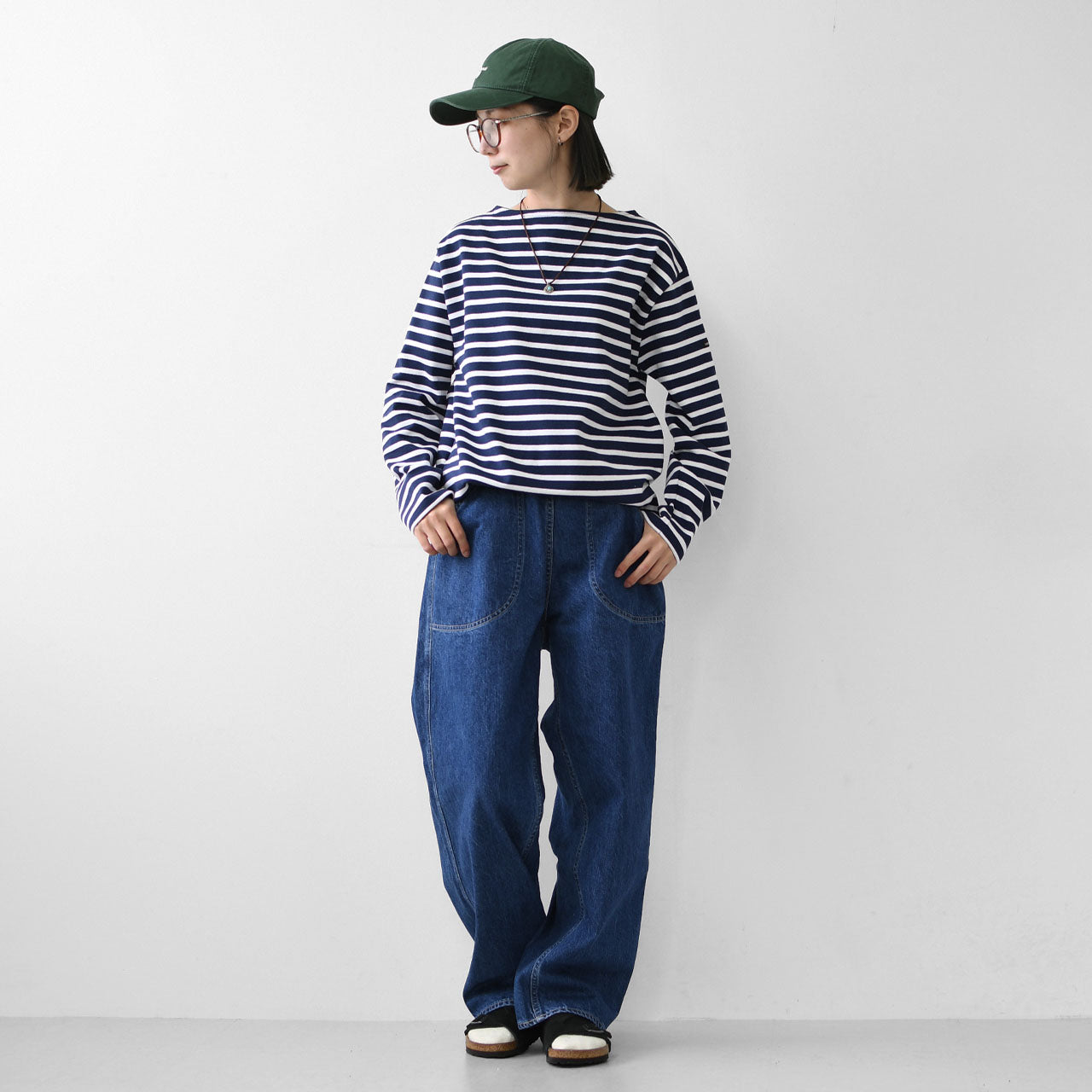 SAINT JAMES [OUESSANT BORDER MARINE×NEIGE] [bo-mari-nei] ウエッソン ボーダー・紺×白 [2025SS]