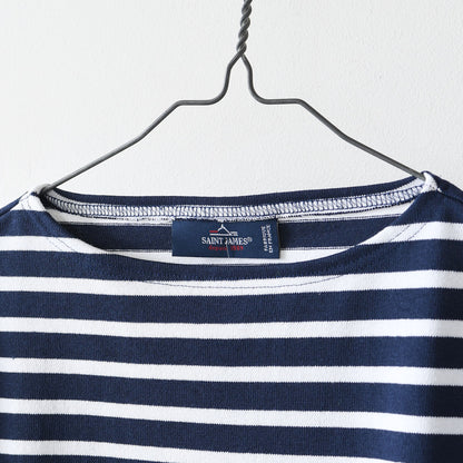SAINT JAMES [OUESSANT BORDER MARINE×NEIGE] [bo-mari-nei] ウエッソン ボーダー・紺×白 [2025SS]