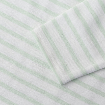 SAINT JAMES [OUESSANT BORDER NEIGE×ALOE] [bo-nei-aloe] セントジェームス 正規販売店・ウエッソン ボーダー・白×ｱｲｽｸﾞﾘｰﾝ [2025SS]