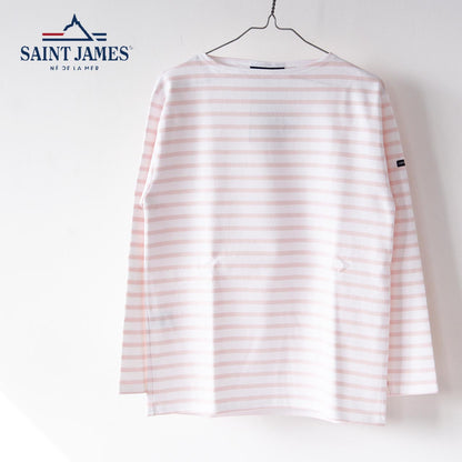 SAINT JAMES [OUESSANT BORDER - NEIGE×DRAGEE] [bo-nei-dra] ウエッソン ボーダー・ 白×ライトピンク [2026SS]