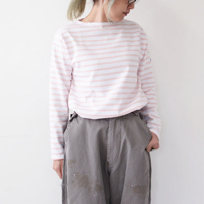 SAINT JAMES [OUESSANT BORDER - NEIGE×DRAGEE] [bo-nei-dra] ウエッソン ボーダー・ 白×ライトピンク [2026SS]