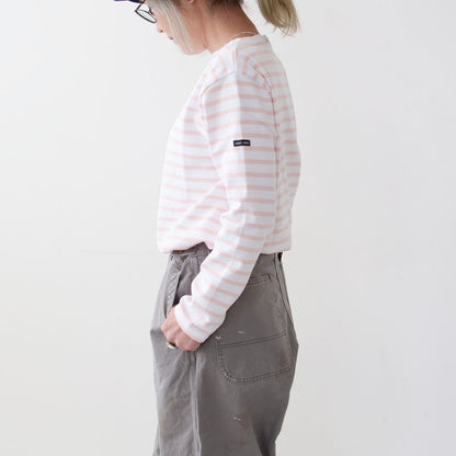 SAINT JAMES [OUESSANT BORDER - NEIGE×DRAGEE] [bo-nei-dra] ウエッソン ボーダー・ 白×ライトピンク [2026SS]