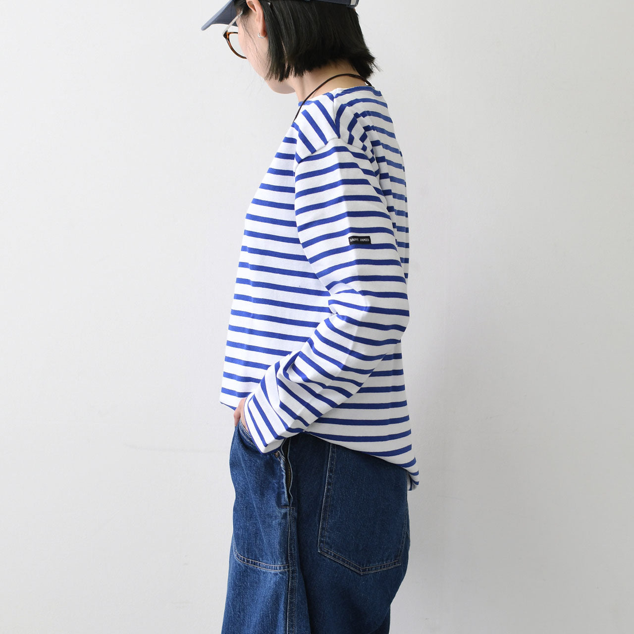 SAINT JAMES  [OUESSANT BORDER - NEIGE×GITANE] [bo-nei-git] ウエッソン ボーダー・白×青 [2026SS]