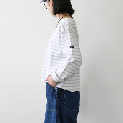 SAINT JAMES [OUESSANT BORDER NEIGE×GRIS CLAIR] [bo-nei-gricl] ウエッソン ボーダー・白×杢ﾗｲﾄｸﾞﾚｰ [2025SS]