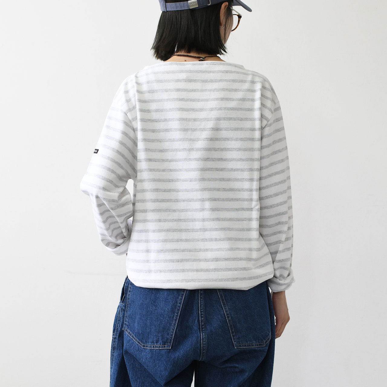 SAINT JAMES [OUESSANT BORDER NEIGE×GRIS CLAIR] [bo-nei-gricl] ウエッソン ボーダー・白×杢ﾗｲﾄｸﾞﾚｰ [2025SS]