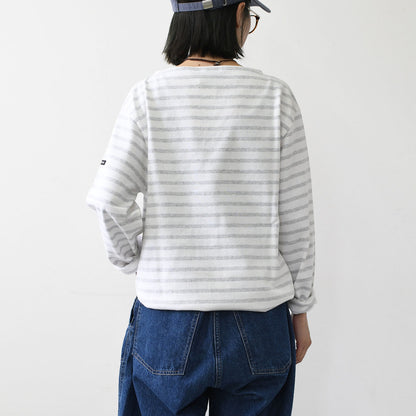 SAINT JAMES [OUESSANT BORDER NEIGE×GRIS CLAIR] [bo-nei-gricl] ウエッソン ボーダー・白×杢ﾗｲﾄｸﾞﾚｰ [2025SS]