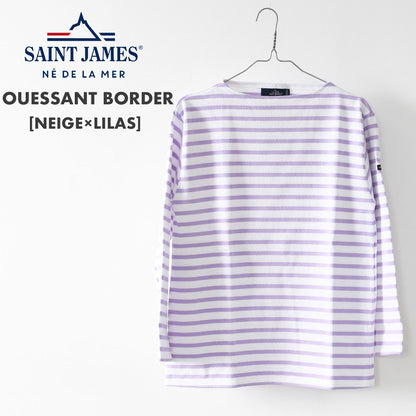 SAINT JAMES [OUESSANT BORDER NEIGE×LILAS] [bo-nei-lilas] ウエッソン ボーダー・白×ﾗｲﾗｯｸ [2025SS]