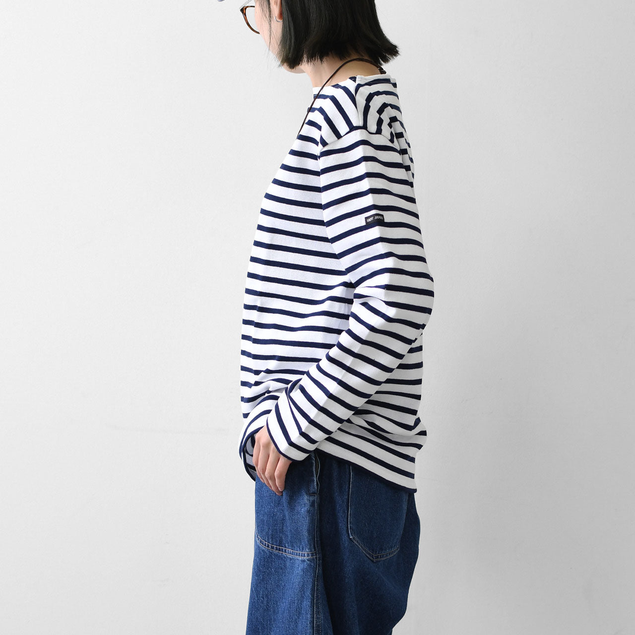 SAINT JAMES [OUESSANT BORDER - NEIGE×MARINE] [bo-nei-mar]ウエッソン ボーダー・白×紺 [2026SS]